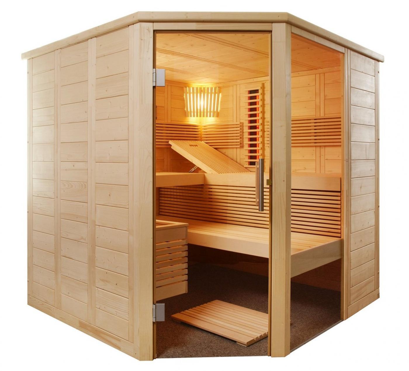 Kombinovaná sauna Alaska Corner Infra+