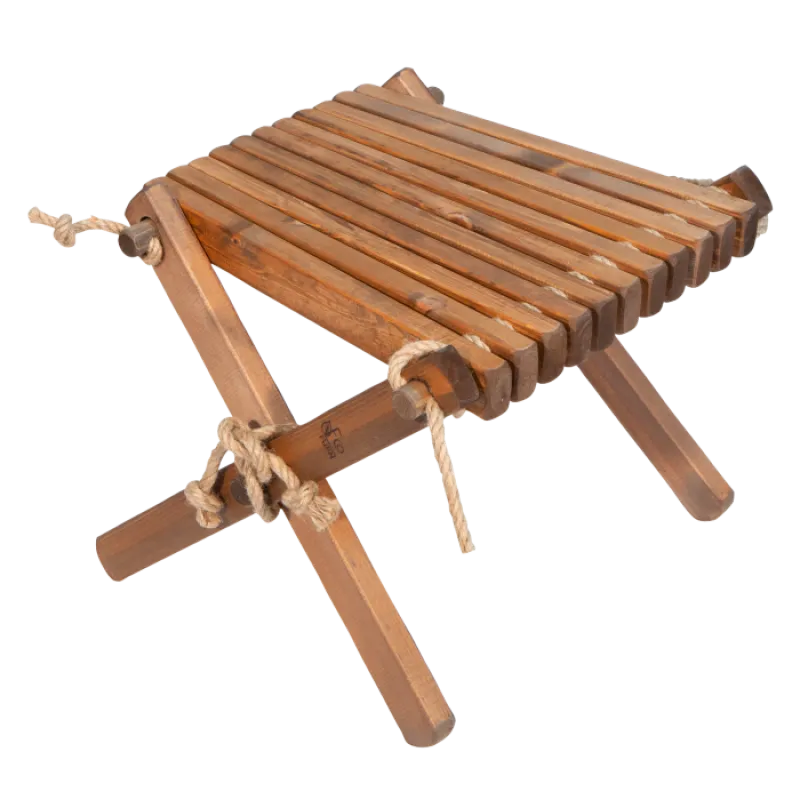Saunový stolček - drevený