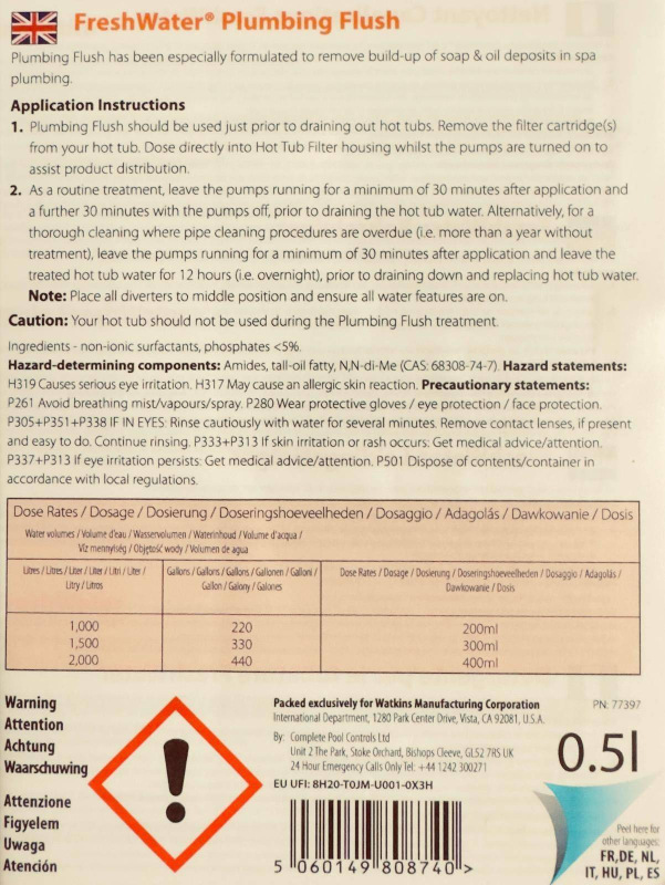 FreshWater Plumbing Flush 500 ml 1