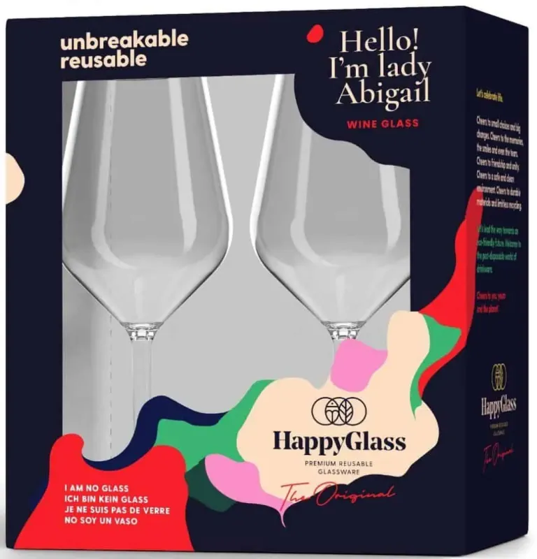 Plastový pohár na víno Lady Abigail 470ml - nerozbitný (2ks)