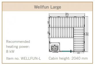 Sauna WELFUN Large